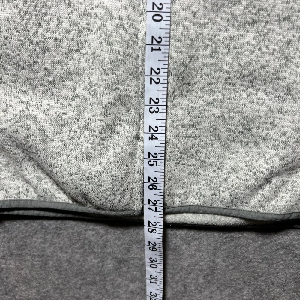 Club Room Mens Fleece‎ Vest Large Grey Sweater Full Zip Heathered L Pockets